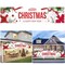 Merry Christmas Banner New Year Fence Sign Outdoor Garden Decor
